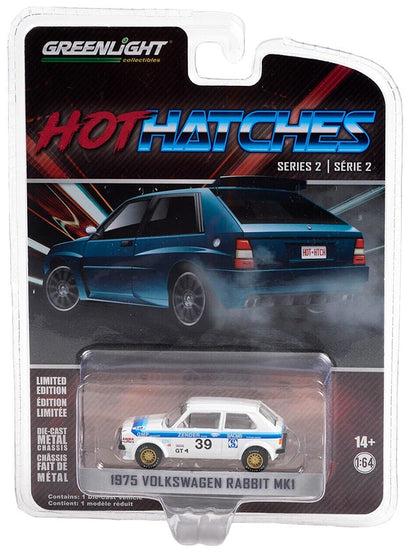 Greenlight Hot Hatches Series 2 - GMP Performance #39 - 1975 Volkswagen Rabbit Mk1 - 63020-B 1:64