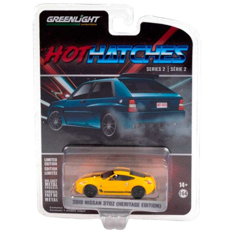 Greenlight Hot Hatches Series 2 - 2019 Nissan 370Z in Chicane Yellow - Heritage Edition- 63020-F 1:64