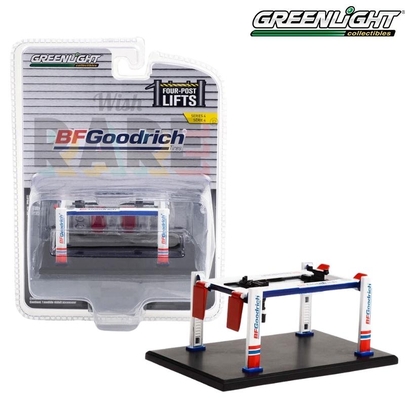 Greenlight Auto Body Shop - Four-Post Lifts Series 4 - BFGoodrich Tires - Four-Post Lift - 16150-B 1:64