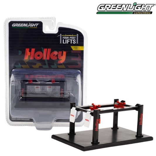 Greenlight Auto Body Shop - Four-Post Lifts Series 4 - Holley Performance - Four-Post Lift - 16150-C 1:64