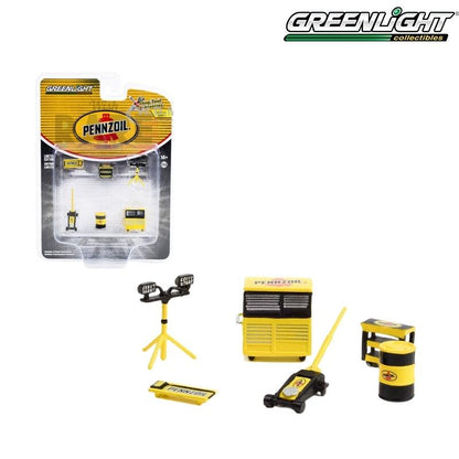 Greenlight Auto Body Shop - Shop Tool Accessories Series 5 - Pennzoil - 16140-A 1:64