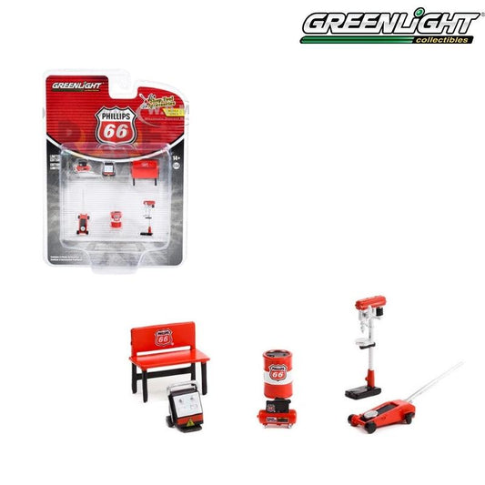 Greenlight Auto Body Shop - Shop Tool Accessories Series 5 - Phillips 66 - 16140-B 1:64