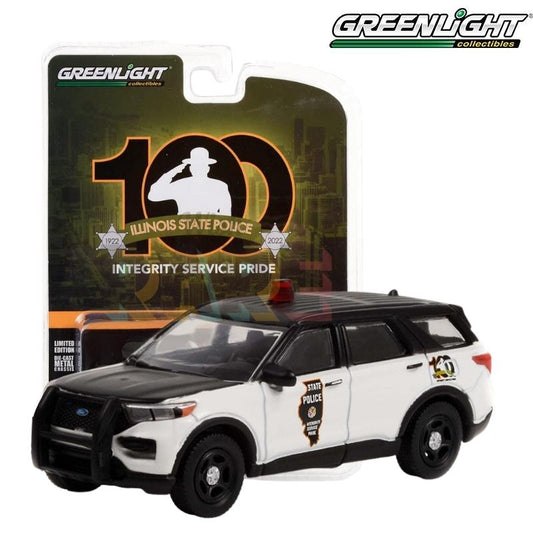 Greenlight Anniversary Collection Series 14 - 2022 Ford Police Interceptor Utility, Illinois State Police 100th Anniversary - 28100-F 1:64