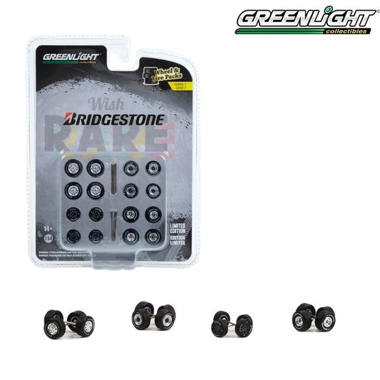 Greenlight Auto Body Shop - Wheel &Tire Packs Series 7 - Bridgestone Tires - 16170-A 1:64