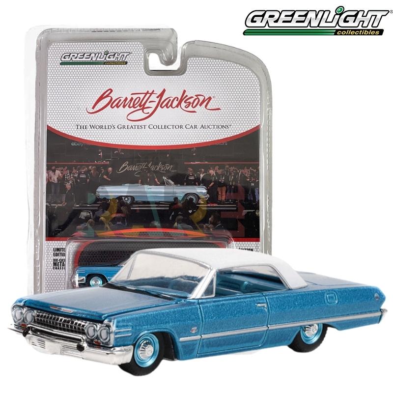 Greenlight Barrett Jackson Scottsdale Edition Series 10 - 1963 Chevrolet Impala SS 409 Convertible -37260-B 1:64