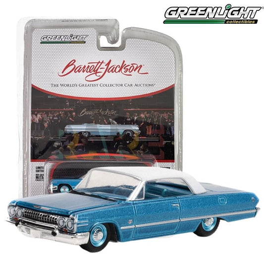 Greenlight Barrett Jackson Scottsdale Edition Series 10 - 1963 Chevrolet Impala SS 409 Convertible -37260-B 1:64