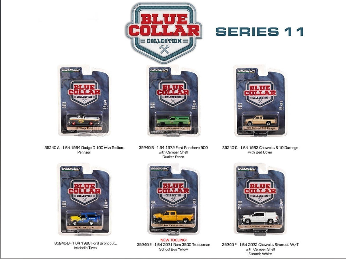 Greenlight Blue Collar Collection Series 11  - Pennzoil - 1964 Dodge D-100 Pickup - 35240-A 1:64