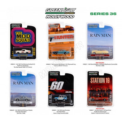 Greenlight Hollywood Series 36 - 1949 Buick Roadmaster Convertible, Charlie Babbitt's, Rain Man (1988) - 44960-C 1:64