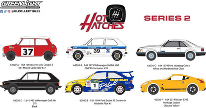 Greenlight Hot Hatches Series 2 - 1964 Monte Carlo Rally #37 - 1964 Morris Mini Cooper S - 63020-A 1:64