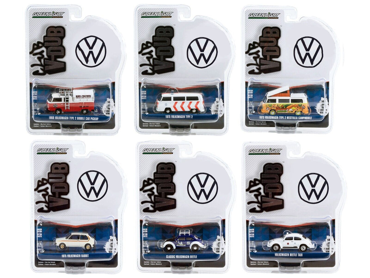 Greenlight Club Vee Dub Series 14 - Red Crown Gasoline - 1969 Volkswagen Type 2 Double Cab - 36050-A 1:64