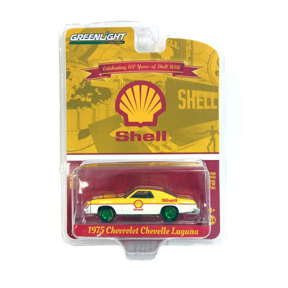 Greenlight Anniversary Collection Series 14 -  CHASE1975 Chevrolet Chevelle Laguna, Shell Oil 100th Anniversary - 28100-B 1:64