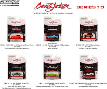 Greenlight Barrett Jackson Scottsdale Edition Series 10 - 1955 Chevrolet Handyman Custom Wagon -37260-A 1:64